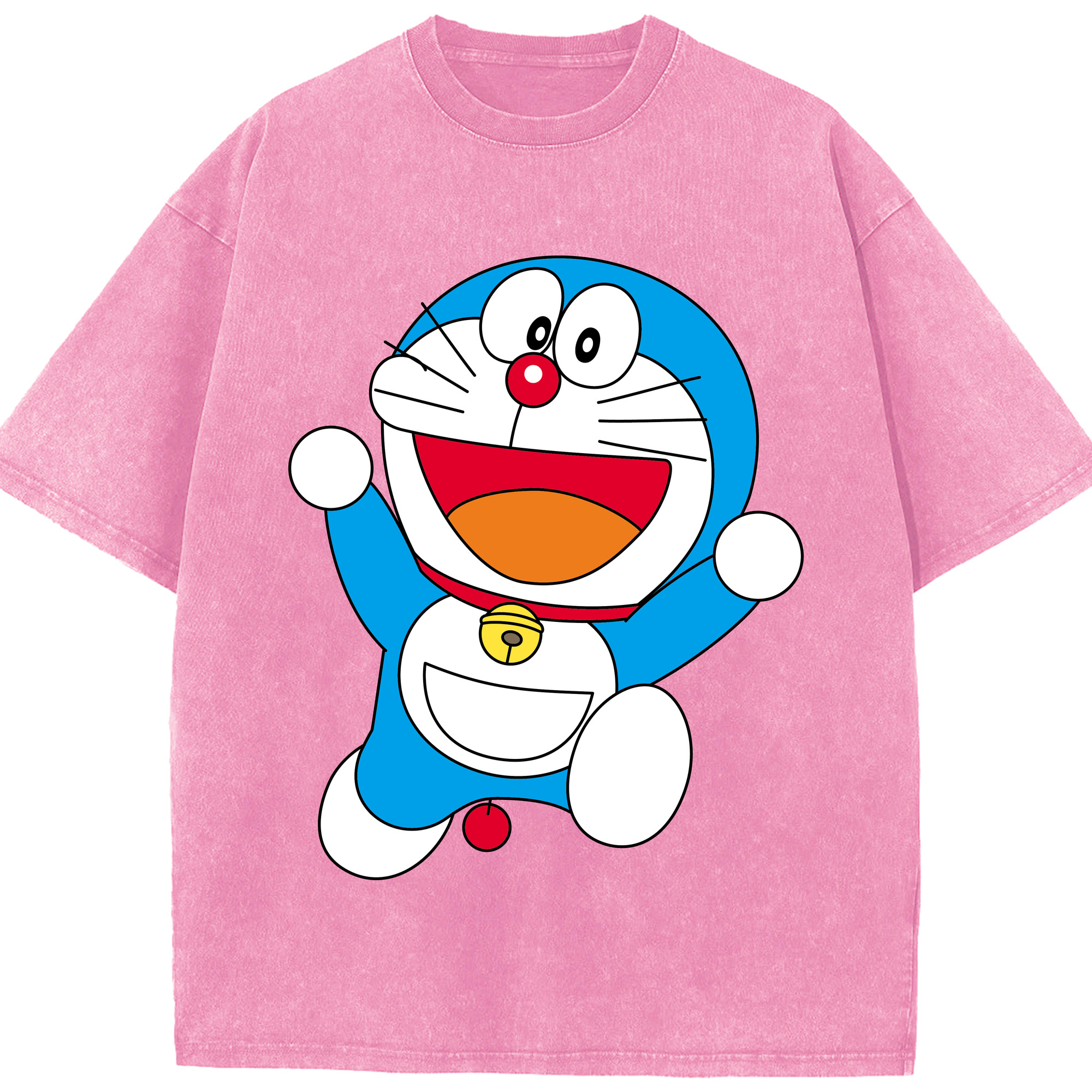 （画像用） ドラえもん Doraemon 綿100% ヴィンテージ風 半袖Tシャツ（フロントプリント）